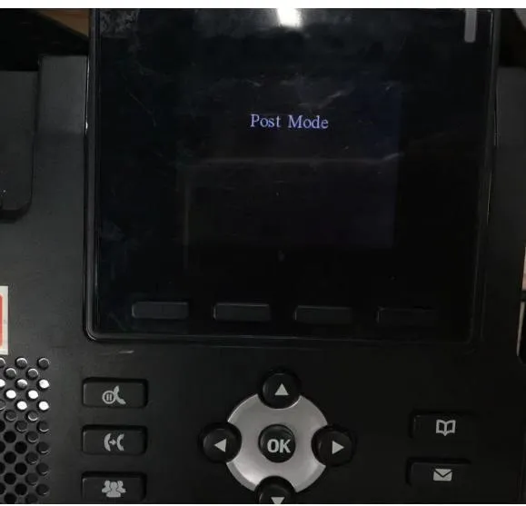 在電話上進入 POST 模式