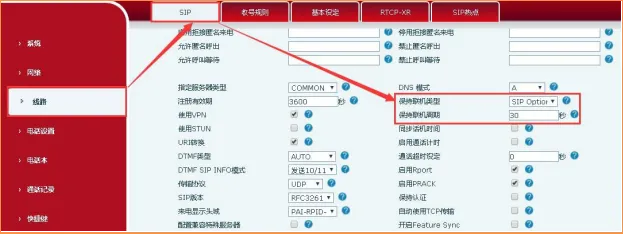 在電話上更改保持連線類型