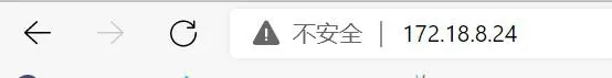 在瀏覽器中輸入設備 IP 位址