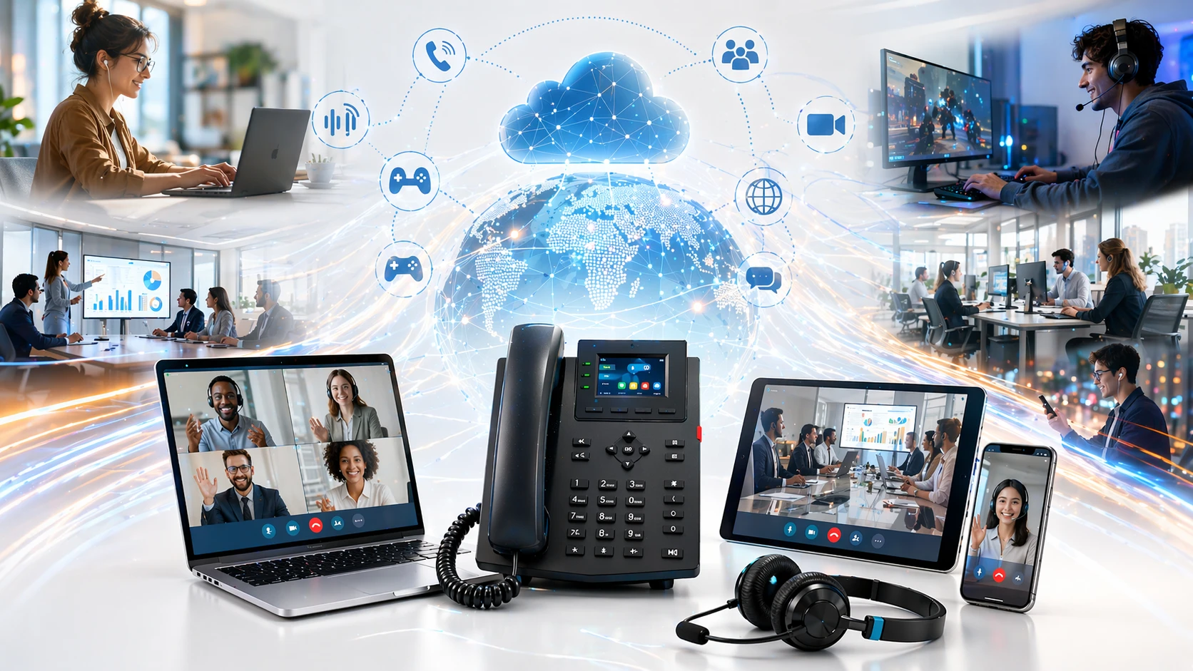 Opus 編解碼器在 VoIP 電話、視訊會議、WebRTC 瀏覽器、行動協作應用程式和串流音訊服務中的實際應用