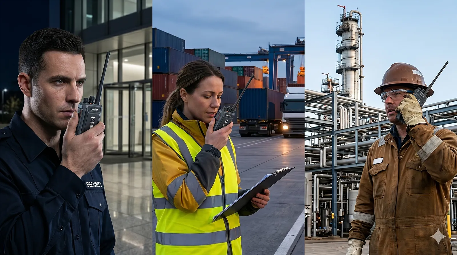 Becke Telcom Push to Talk 手持對講設備應用於保全、交通與工業營運現場團隊