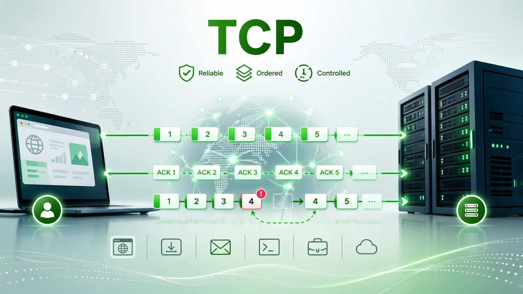 什麼是傳輸控制協定（TCP）？原理、運作方式與應用場域