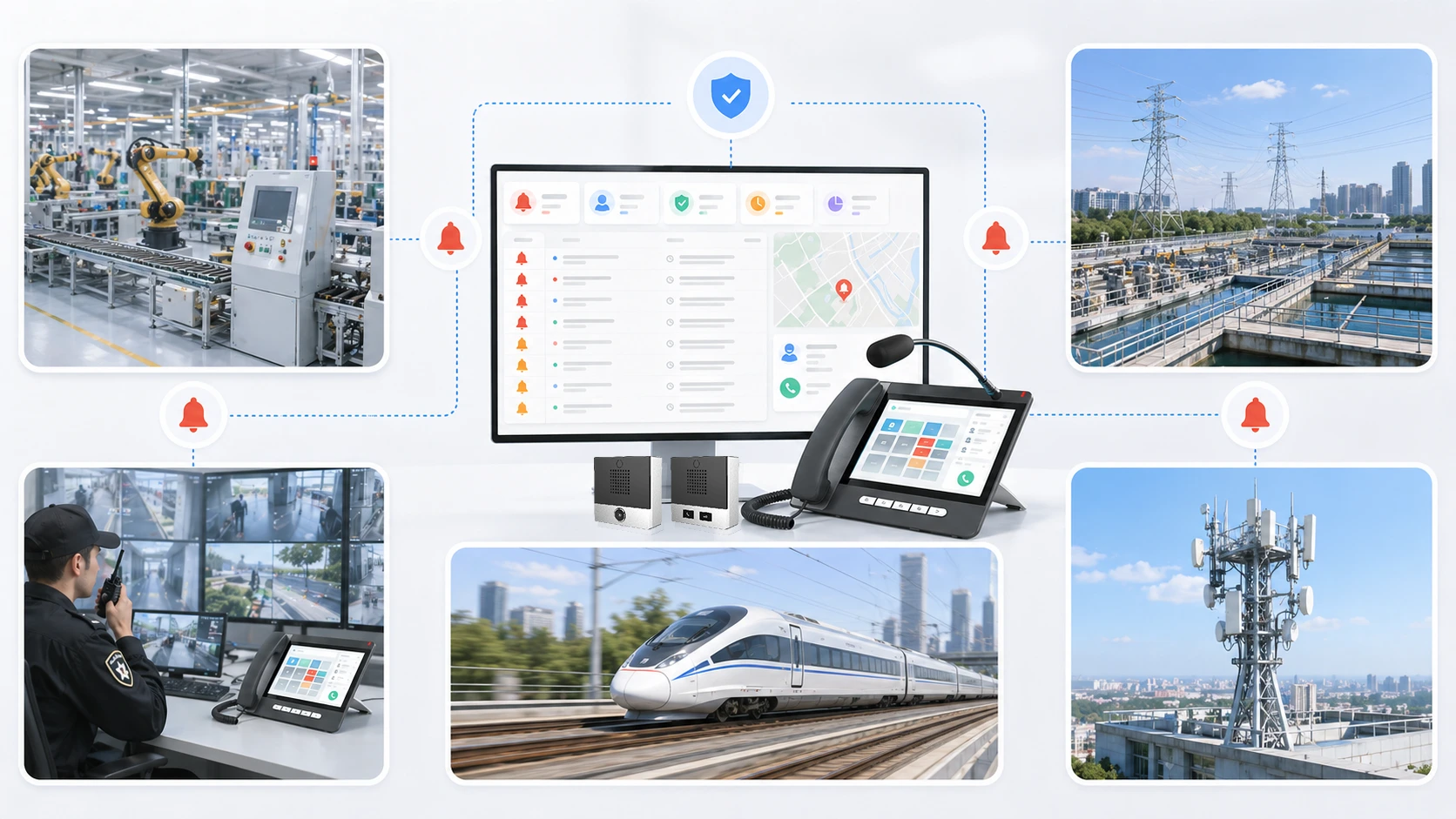 警報確認應用於工業監控、安防營運、交通管控與通訊系統