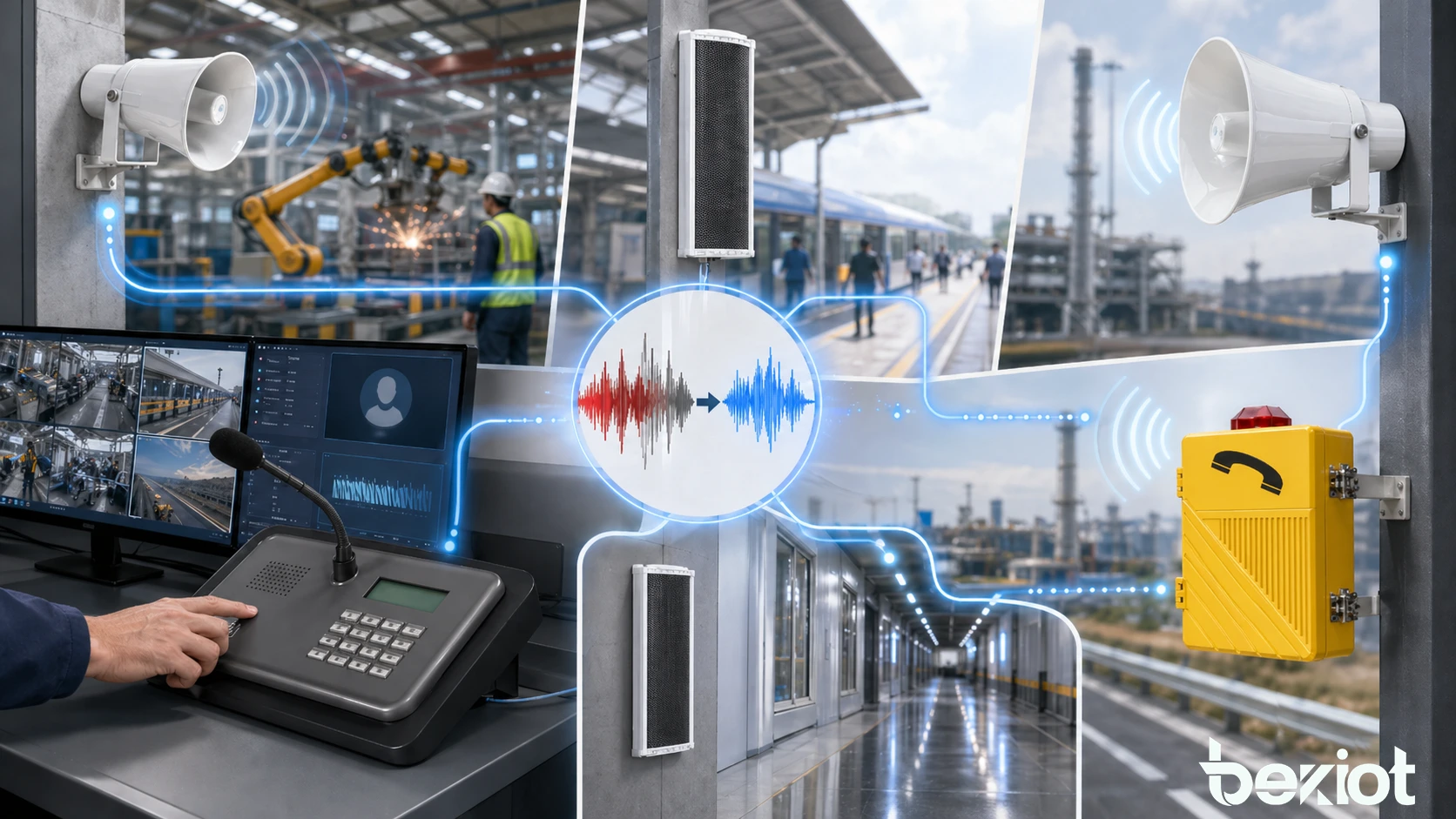 降噪應用於 SIP 對講 工業电话 廣播麥克風 調度台 和應急通信系統