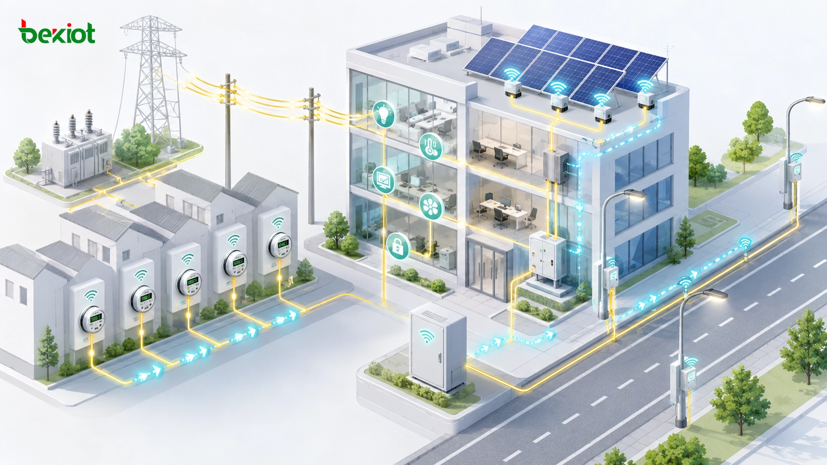 電力線通信在智慧電錶、路燈、樓宇自動化和太陽能微型逆變器監測中的應用