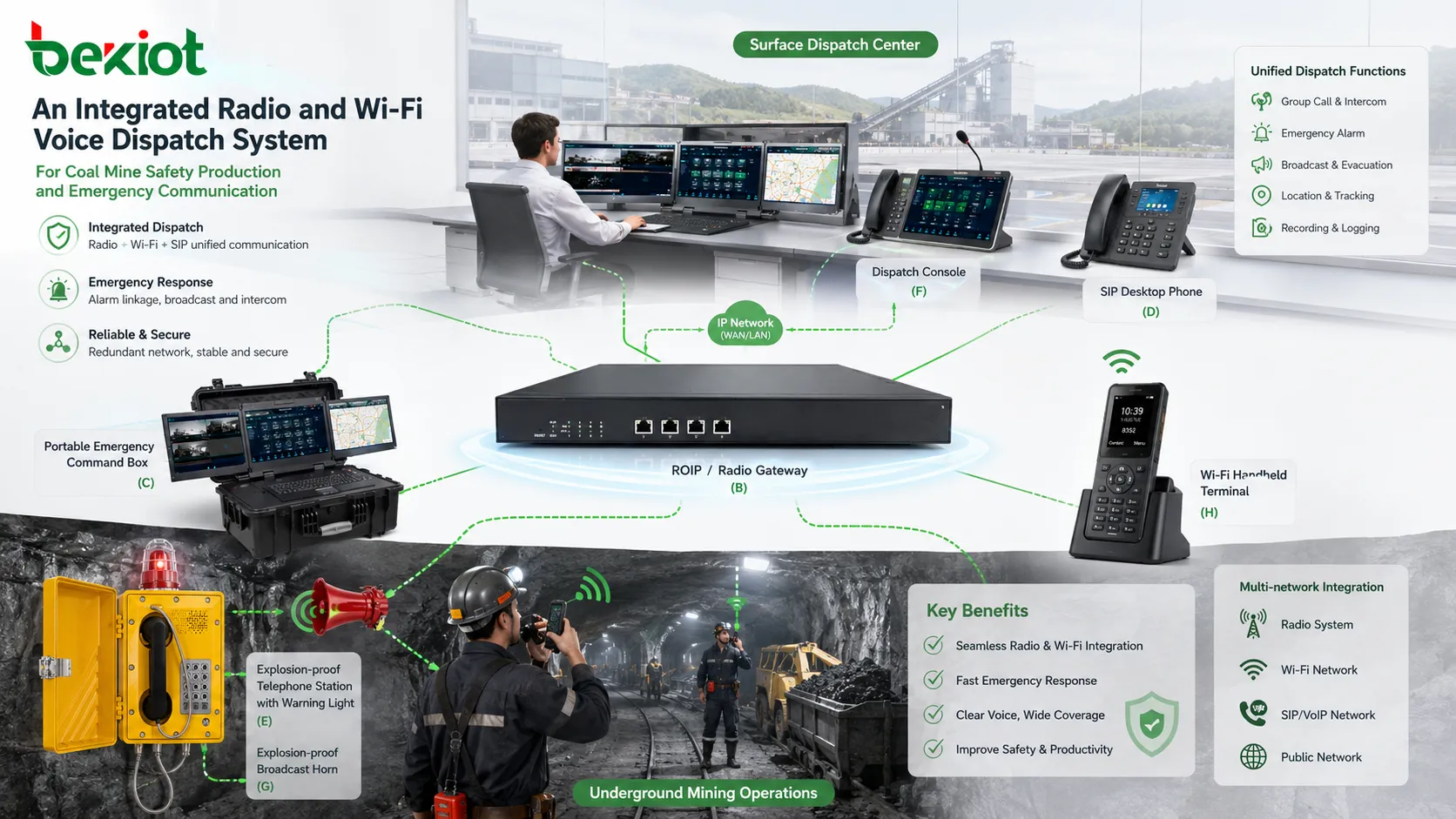 整合無線電與 Wi-Fi 語音如何提升煤礦安全？