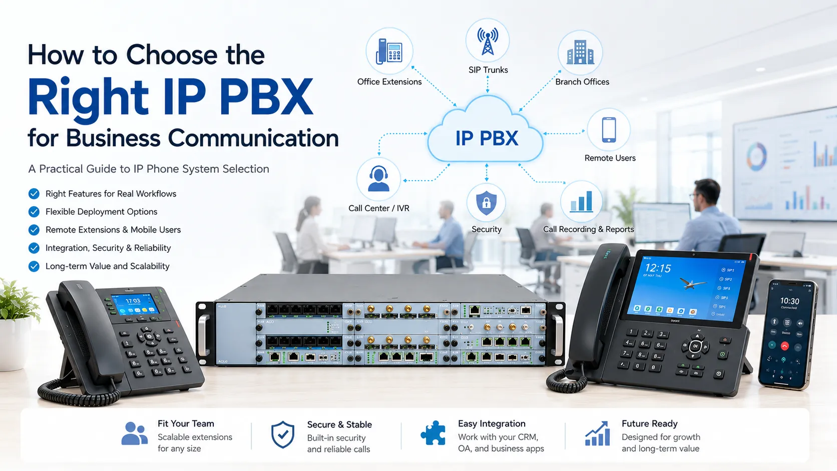 如何為商業通訊選擇正確的IP PBX系統