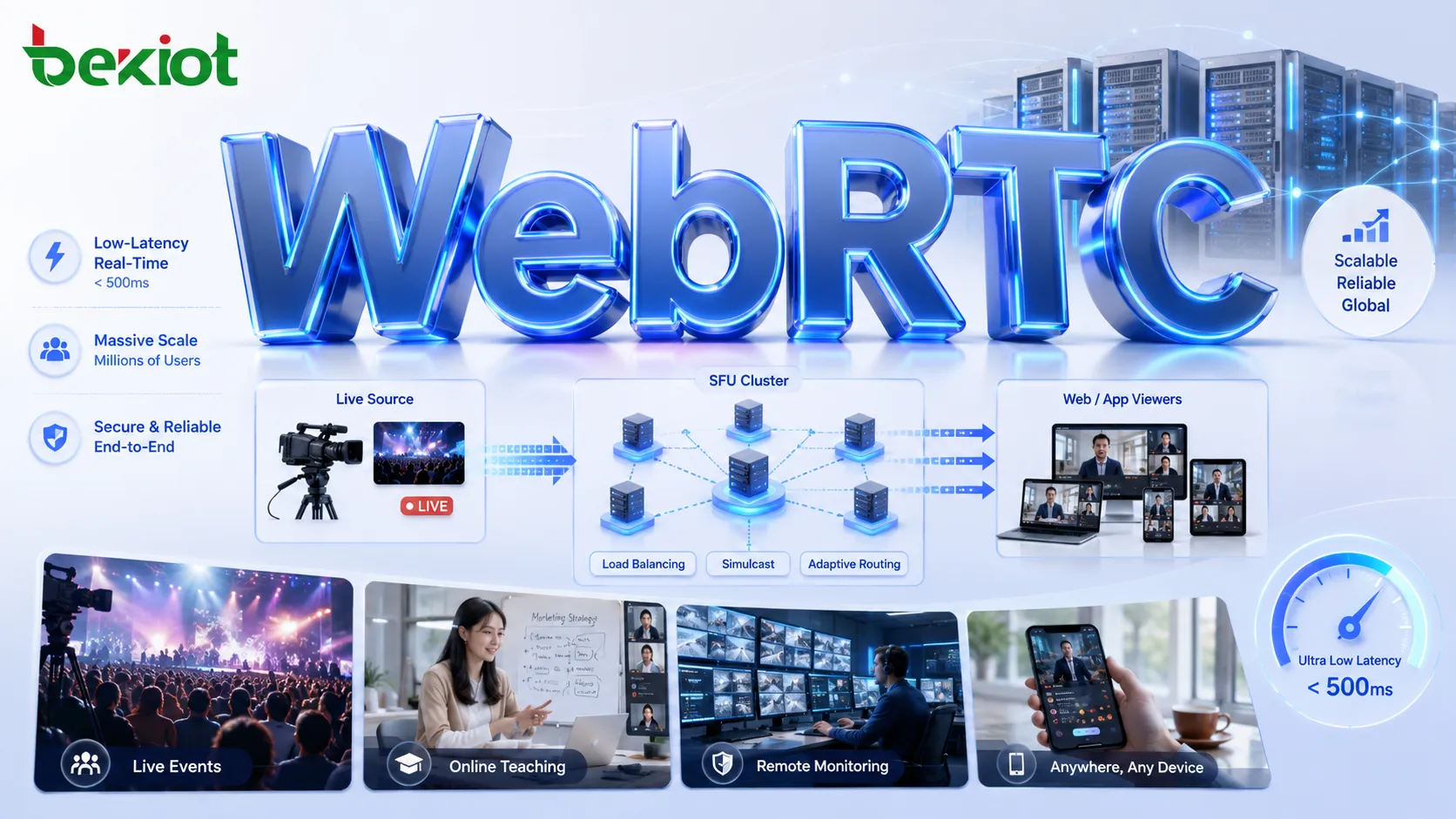 WebRTC低延遲直播的技術邊界、實際案例與SFU叢集設計