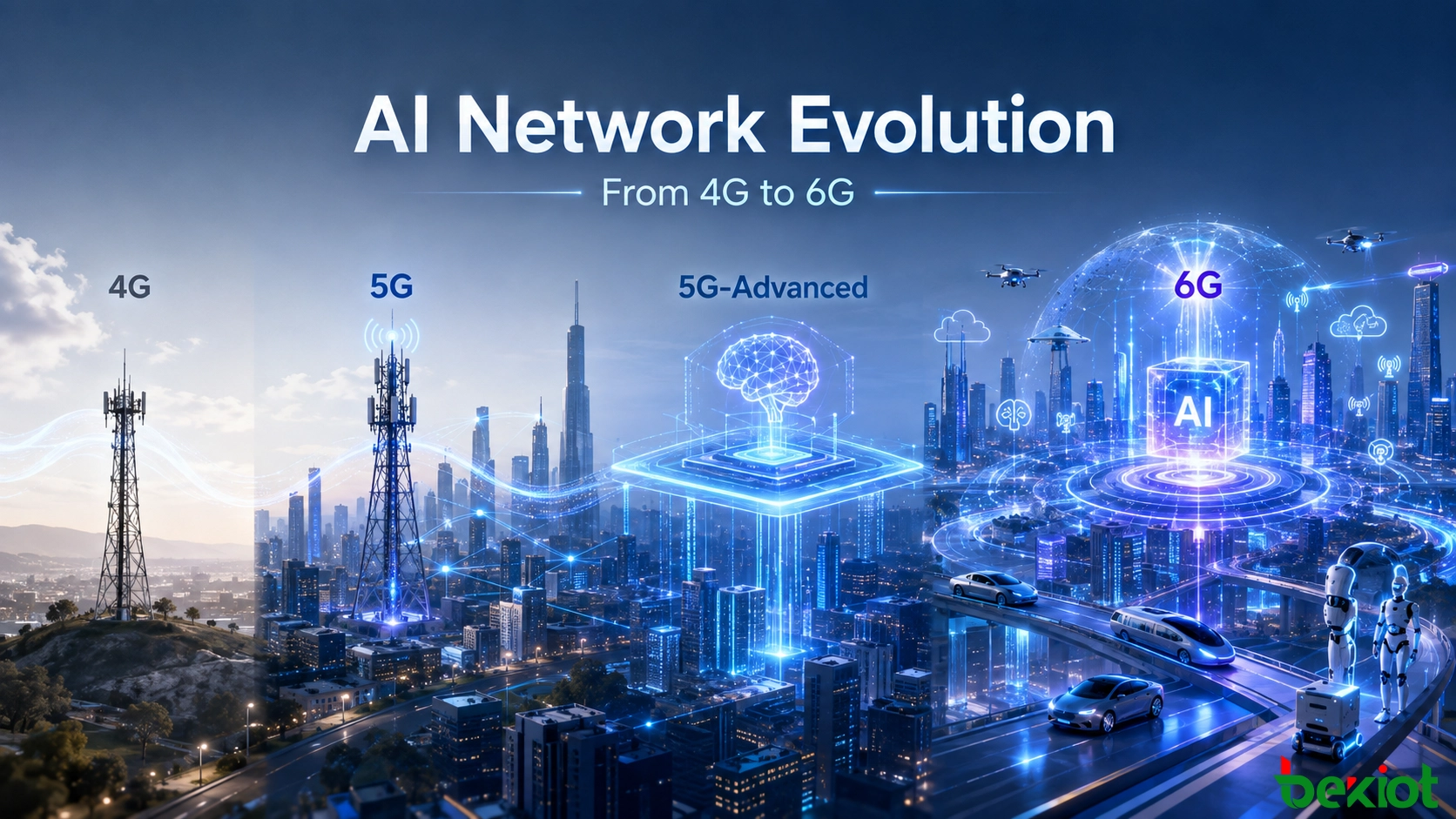 AI 如何從 4G 到 6G 重塑行動網路