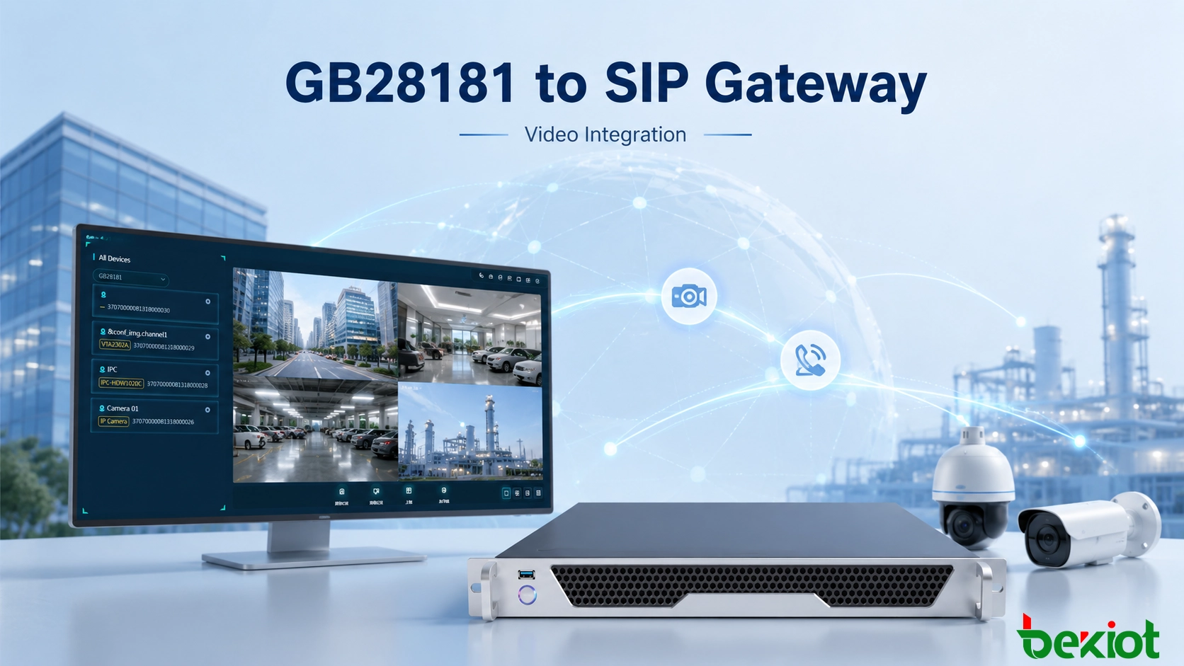 用於視訊與統一通訊整合的 GB28181 到 SIP 閘道解決方案