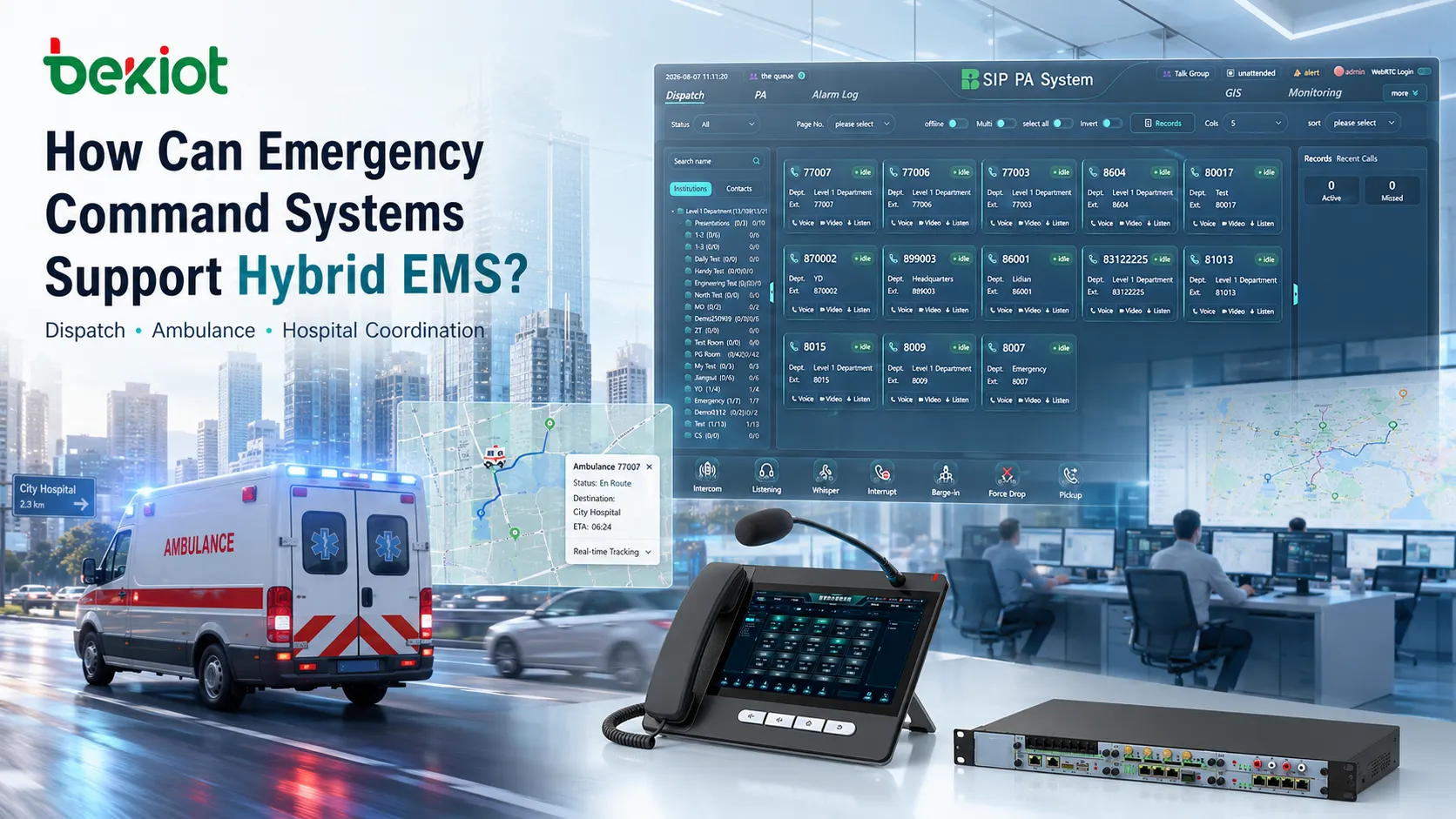 緊急指揮系統如何協調混合型 EMS 模式？
