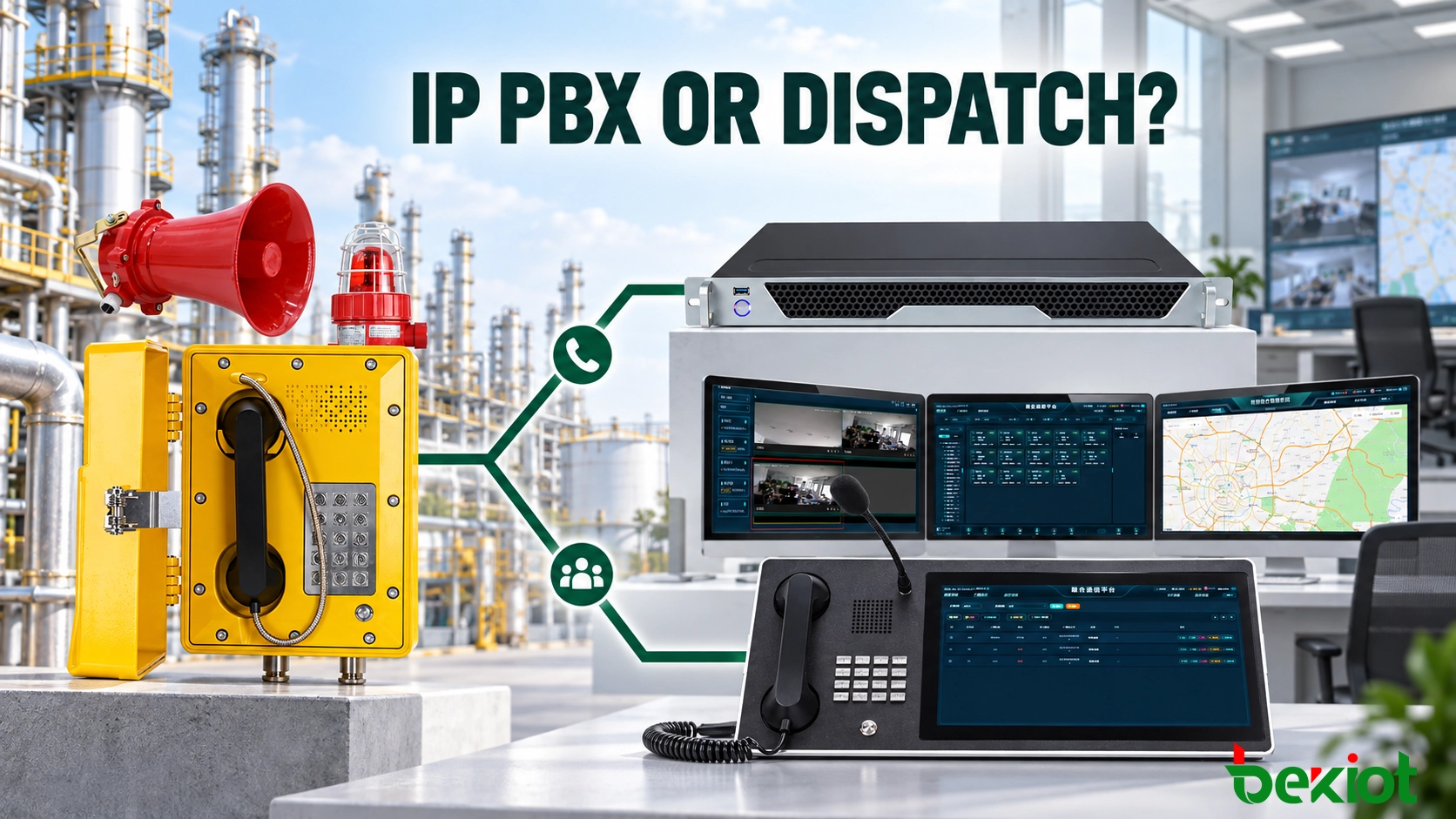 防爆電話應連接 IP PBX 還是調度系統？
