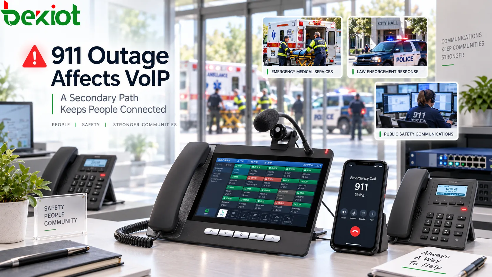 間歇性911中斷影響VoIP：緊急呼叫為什麼需要第二條路徑