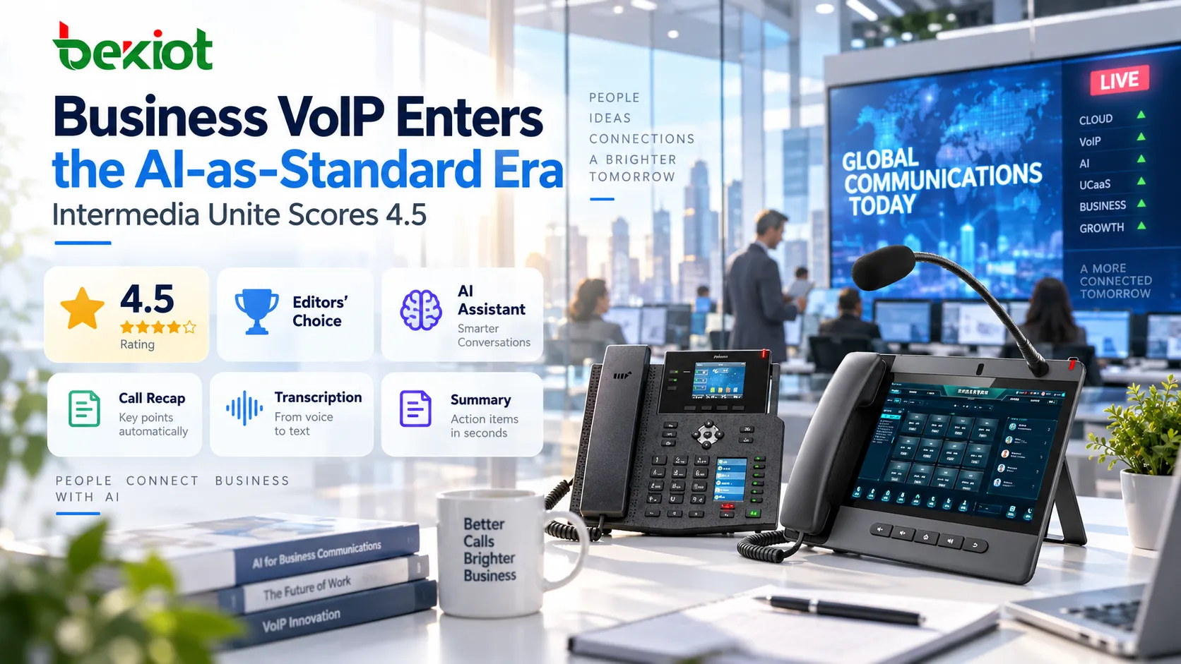 Intermedia Unite 獲評 4.5 分：商務 VoIP 正進入 AI 標配時代