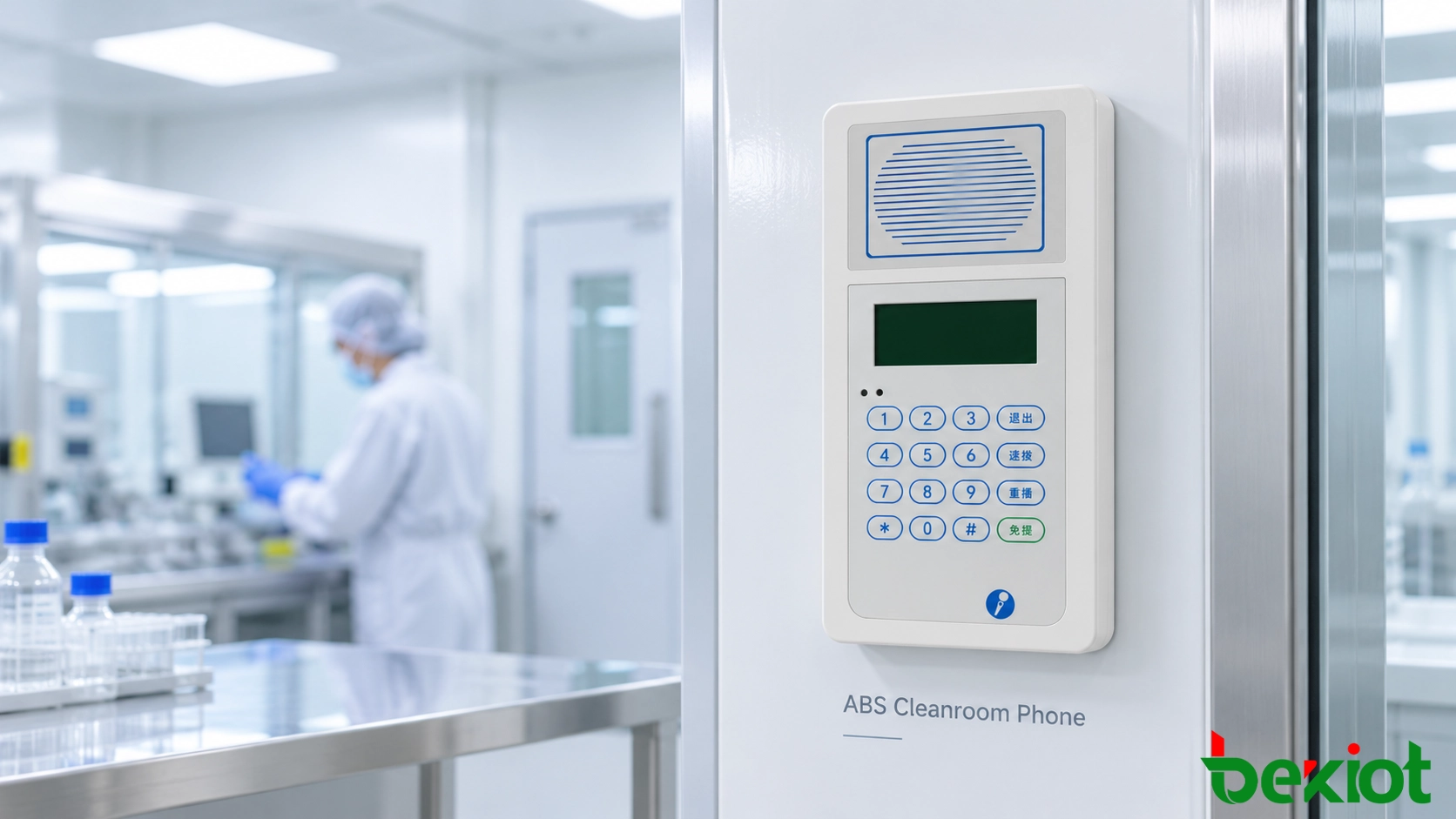 用於實驗室通訊的 ABS 無塵室電話